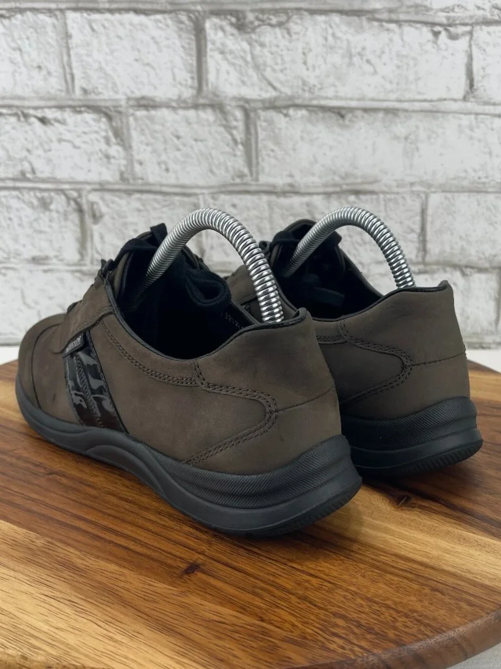Mephisto Laser Runoff System Womens Sz. 8.5 Brown Black Leather Comfort Shoes